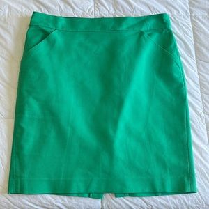 J. Crew Kelly green pencil skirt.